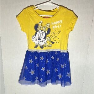 Disney Yellow and Blue Minnie Mouse Dress